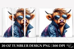 Cute Baby Highlandcow Posing | 20 oz Tumbler Product Image 1