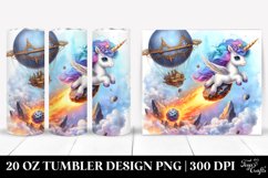 Cute Unicorn Diving from a Meteor | 20 Oz Tumbler Product Image 1