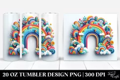 Colorful Whimsical Rainbow | 20 Oz Tumbler Product Image 1