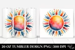 Colorful Simple Sun | 20 Oz Tumbler Product Image 1