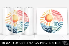Colorful Simple Sun | 20 Oz Tumbler Product Image 1