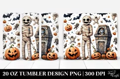 Funny Halloween Mummy's Tomb Clipart Product Image 1