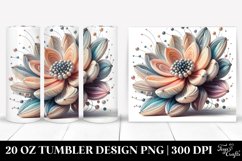 Pastel Wooden Stained Anemone|20 oz Tumbler Product Image 1