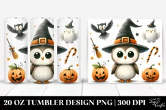 Simple Halloween Owl Clipart 20 Oz Tumbler Product Image 1