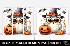 Simple Halloween Owl Clipart 20 Oz Tumbler Product Image 1