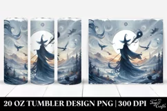 Simple Witch Digital Painting | 20 oz Tumbler Product Image 1