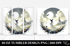 Simple Witch Digital Painting | 20 oz Tumbler Product Image 1