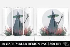 Simple Witch Digital Painting | 20 oz Tumbler Product Image 1