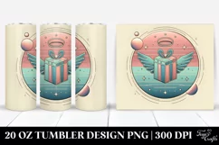 Colorful Pastel Gift Box with Angel Crown 20 Oz Tumbler Product Image 1