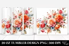 Colorful Orange Roses | 20 oz Tumbler Product Image 1