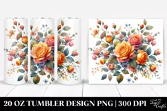 Colorful Orange Roses | 20 oz Tumbler Product Image 1
