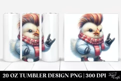 Winter Baby Chicken with Cool Haircut, 20 Oz Tumbler Product Image 1