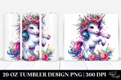 Vibrant Baby Unicorn Dancing Tumbler Product Image 1