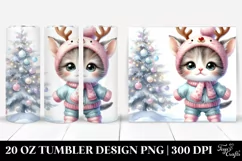 Winter Baby Kitten with Crazy Haircut, 20 Oz Tumbler Product Image 1