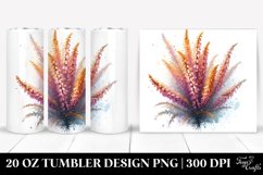 20 Oz Tumbler Sublimation | Shiny Heather Watercolor Splash Product Image 1
