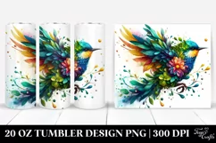 Abstract Watercolor Bird | 20 oz Tumbler Product Image 1