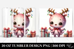 Winter Baby Octopus with Cool Haircut, 20 Oz Tumbler Product Image 1