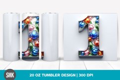 Shiny Metal Tulip Monogram | 20 oz Tumbler Product Image 1