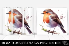 Simple Robin Clipart | 20 Oz Tumbler Product Image 1