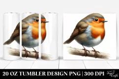 Simple Robin Clipart | 20 Oz Tumbler Product Image 1
