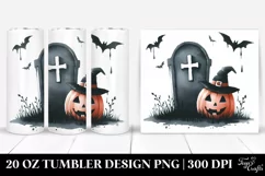 Simple Funny Halloween Clipart with Tombstone Product Image 1