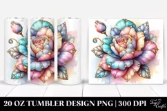 Vibrant Gardenia Diamonds Tumbler Product Image 1