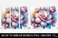 Vibrant Gardenia Diamonds Tumbler Product Image 1