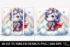 Baby Unicorn Posing as a Hero | 20 Oz Tumbler Product Image 1