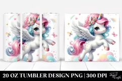 Cute Baby Unicorn Dancing | 20 Oz Tumbler Product Image 1