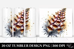 Shiny Golden Foxglove | 20 Oz Tumbler Product Image 1