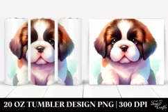 Expressive Baby Saint Bernard | 20 oz Tumbler Product Image 1
