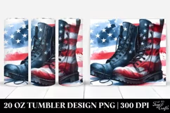 A Washed Watercolor Boots 20 oz Tumbler Product Image 1