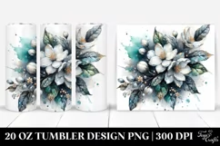 20 Oz Tumbler Sublimation | Shiny y Jasmine Metallic Product Image 1