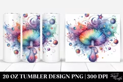 Colorful Magical Mushroom | 20 Oz Tumbler Product Image 1