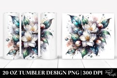 20 Oz Tumbler Sublimation | Shiny y Jasmine Metallic Product Image 1