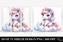 Cute Baby Unicorn in Pastel | 20 Oz Tumbler Product Image 1