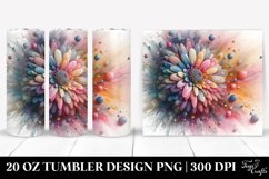 Abstract Chrysanthemum Tumbler Product Image 1