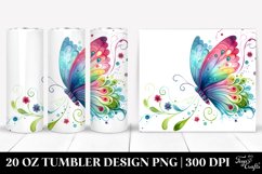 Colorful Butterfly Watercolor | 20 Oz Tumbler Product Image 1