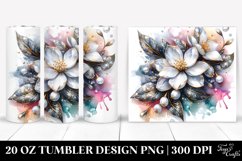 20 Oz Tumbler Sublimation | Shiny y Jasmine Metallic Product Image 1