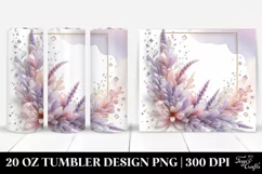 Abstract Pastel Shiny Lavender, 20 Oz Tumbler Product Image 1