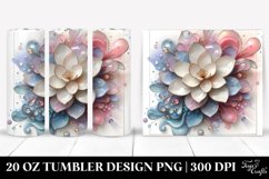 Abstract Gardenia Metallic Tumbler Product Image 1