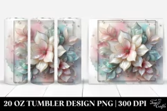 Abstract Gardenia Metallic Tumbler Product Image 1