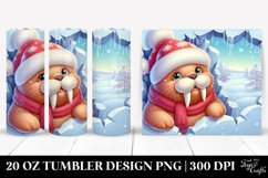 Cute Baby Walrus in Winter 20 Oz Tumbler Product Image 1