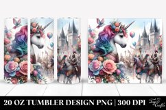 Baby Unicorn Medieval Festival. 20 Oz Tumbler Design Product Image 1