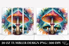 Vibrant Magical Celestial Mushroom, 20 Oz Tumbler Product Image 1