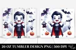 Funny Vampire Halloween Clipart, 20 Oz Tumbler Product Image 1