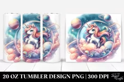 Cute Unicorn Twirling | 20 Oz Tumbler Product Image 1