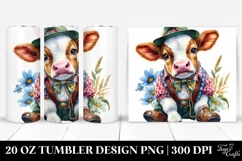 Baby Cow Schottische Dancer. 20 Oz Tumbler Design Product Image 1