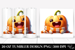 Funny Pumpkin Image, 20 Oz Tumbler Product Image 1