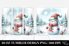 Snowman in Winter 20 Oz Tumbler Product Image 1